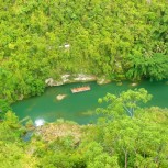 Zip-line nad Liboc river