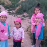 Děti u jezera Issyk Kul